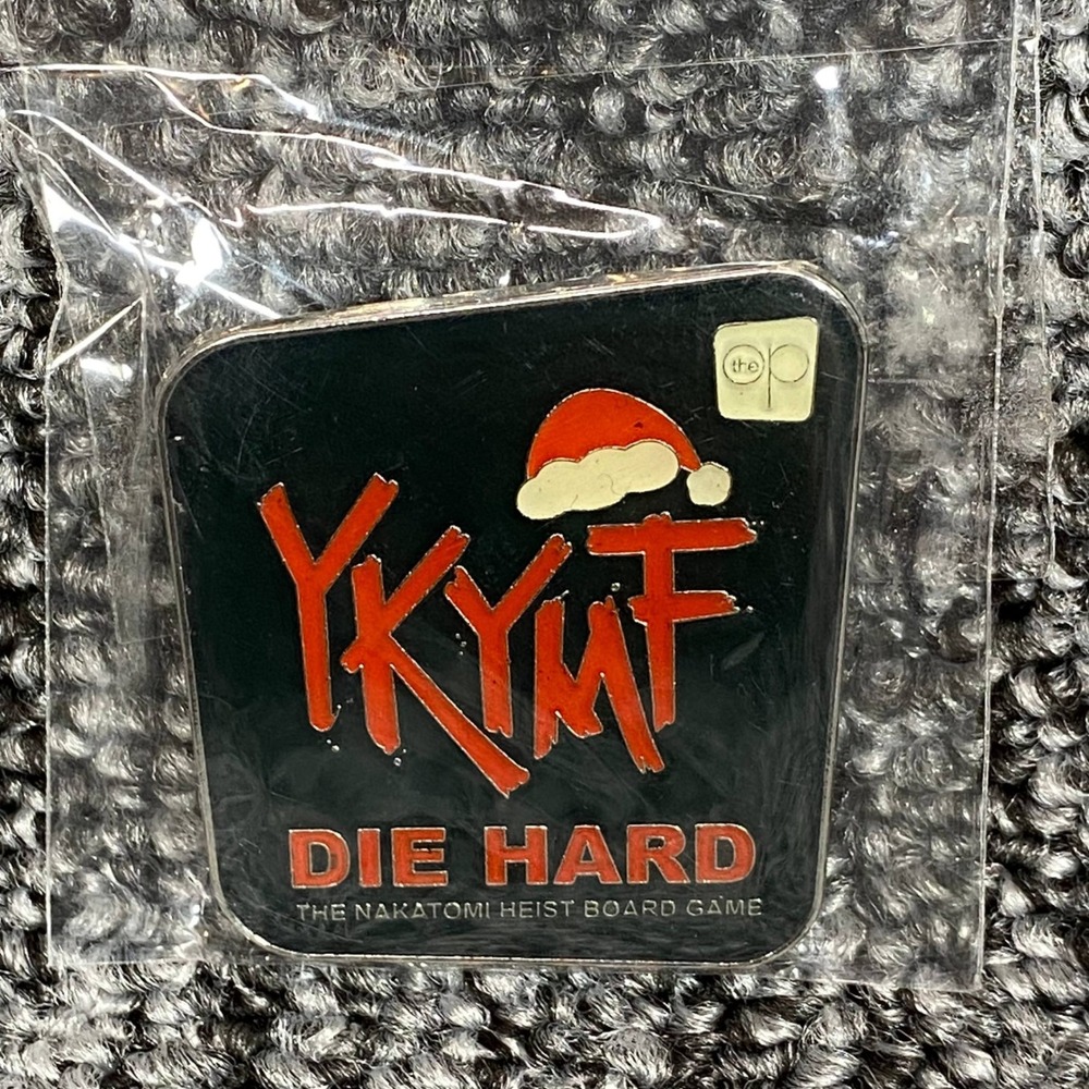 The Op Die Hard Nakatomi Heist Board Game Pin Unisex OS Black YKYMF Enamel Pin